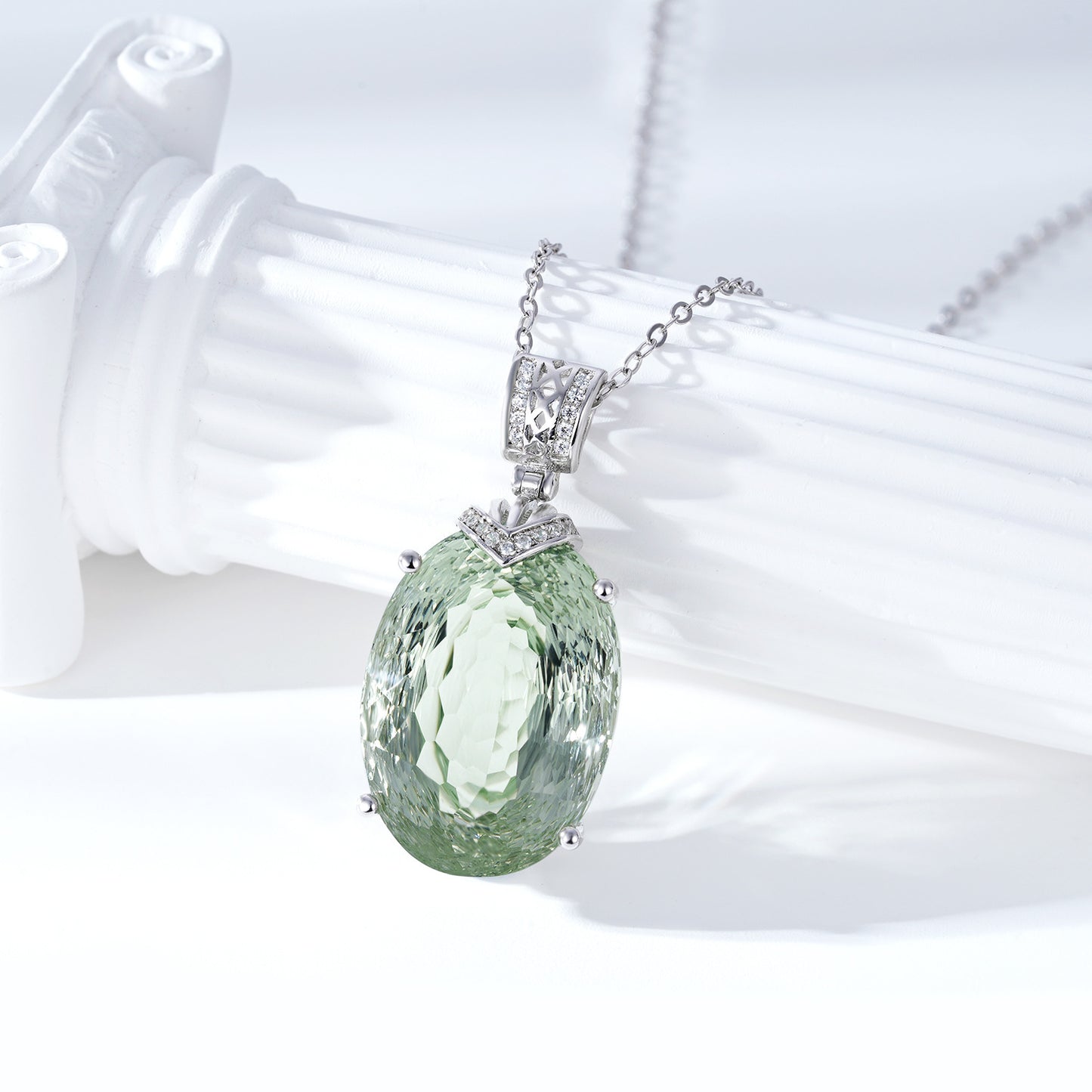 Collana Ametista Verde Nouveau