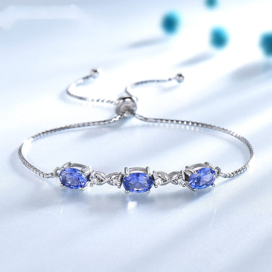 Bracciale Triplice Tanzanite