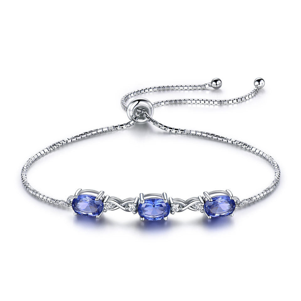 Bracciale Triplice Tanzanite