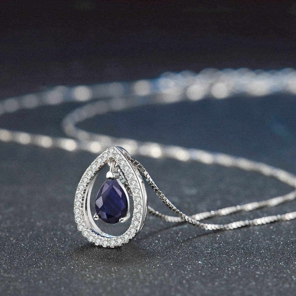 Collana Sapphire Drop