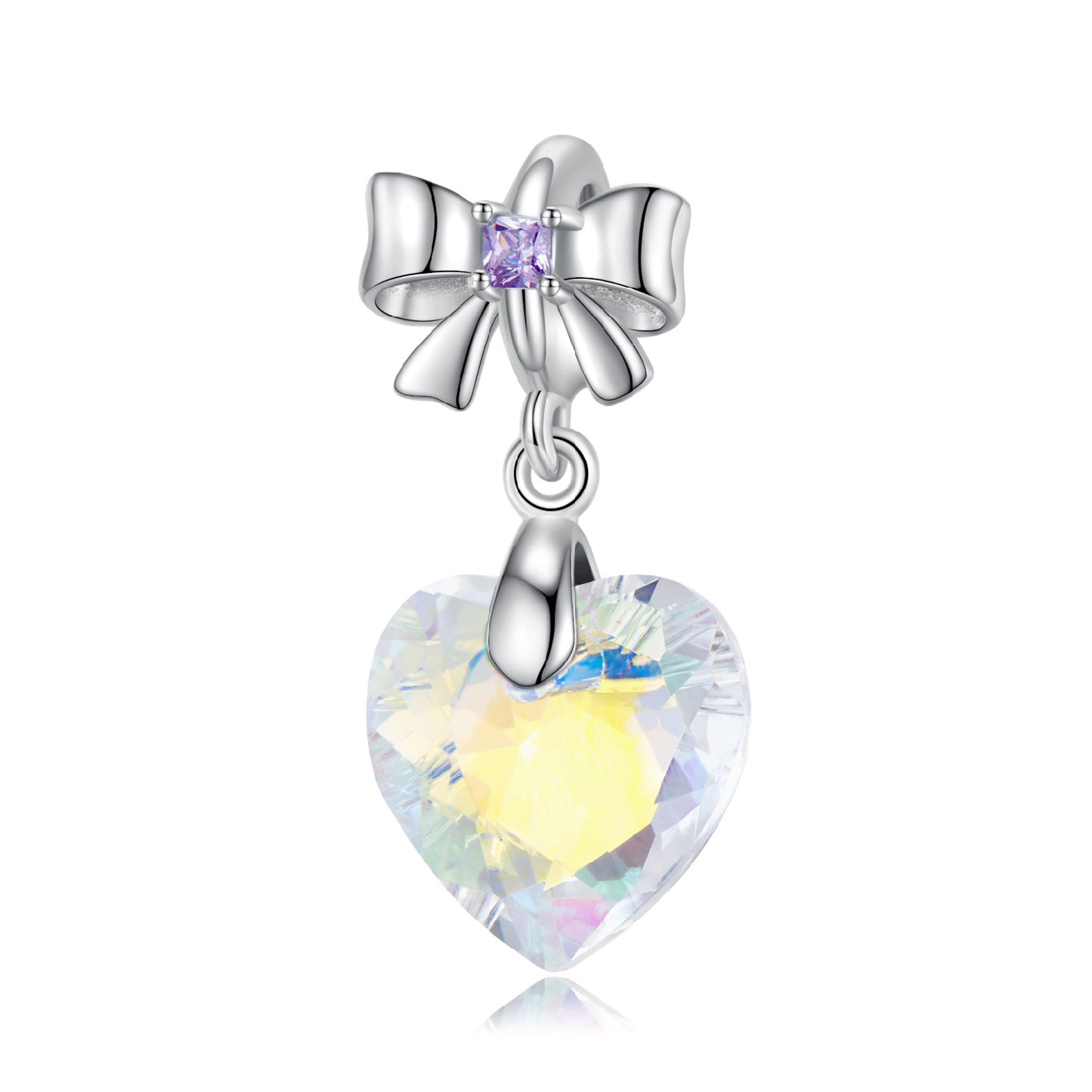 Charm Bow n' Heart White