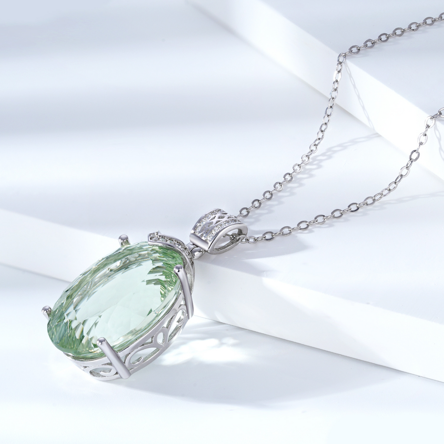 Collana Ametista Verde Nouveau