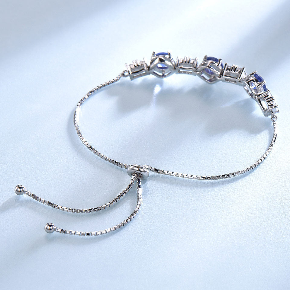 Bracciale Triplice Tanzanite