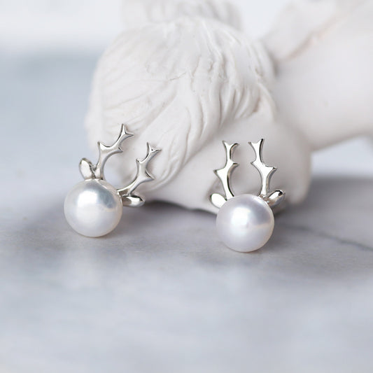 Orecchini Pearl Reindeer