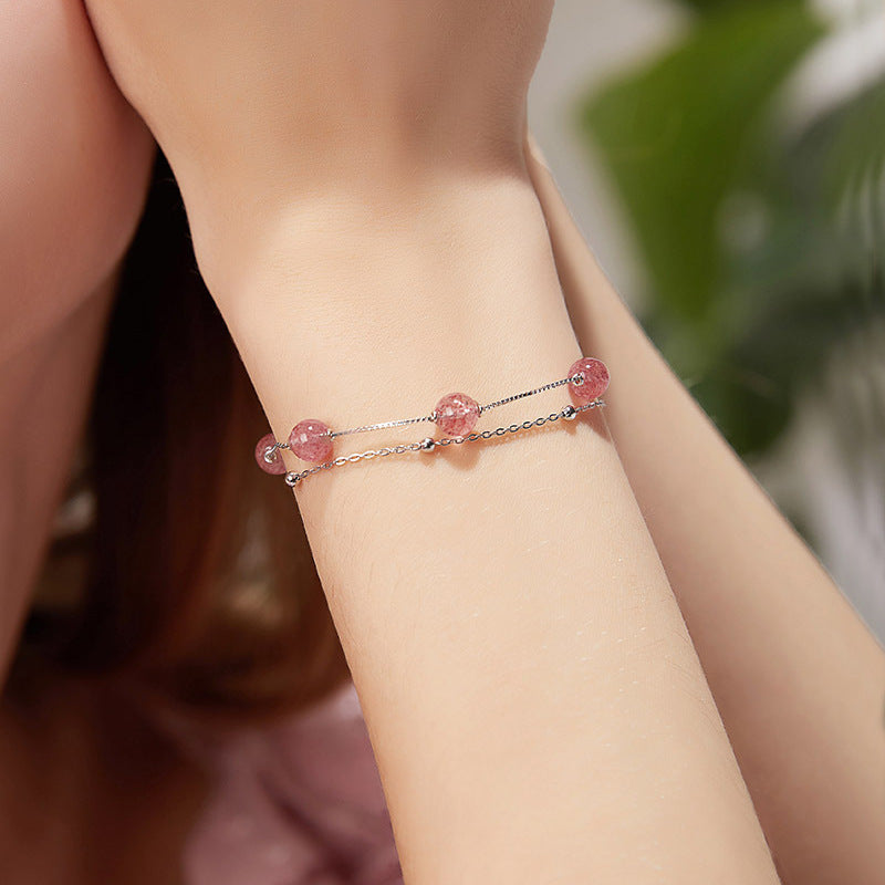 Bracciale Donna Quarzo Fragola