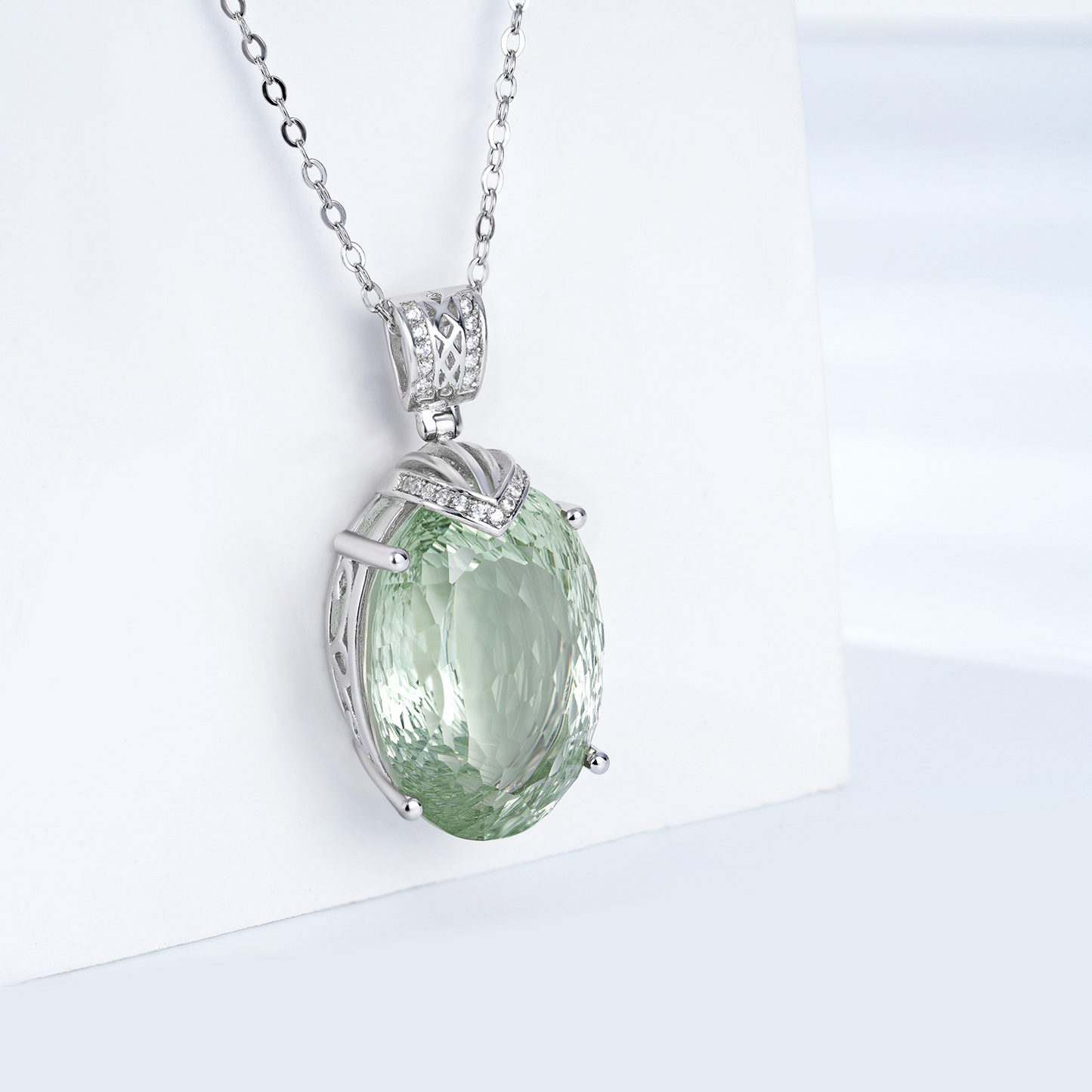 Collana Ametista Verde Nouveau