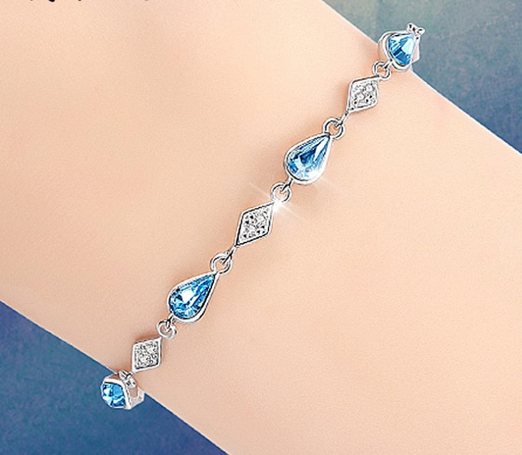 Bracciale Cristallo Blu