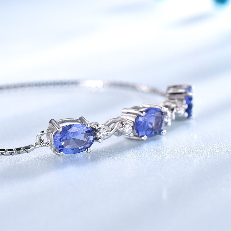 Bracciale Triplice Tanzanite