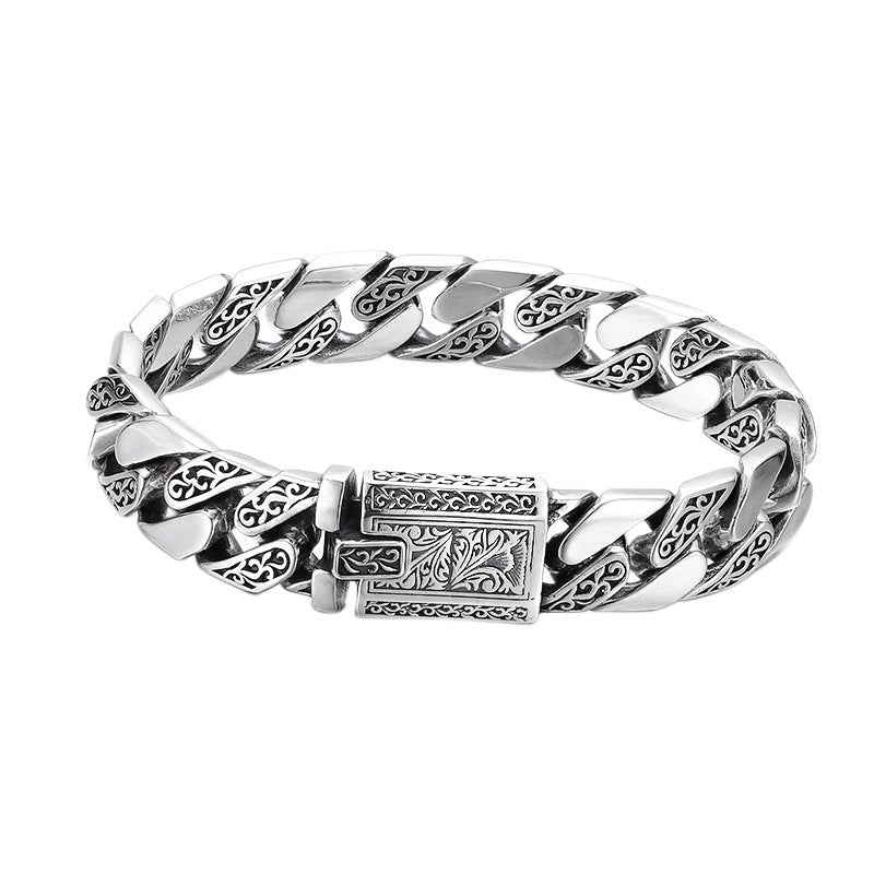 Bracciale Uomo in Argento Stile Cubano