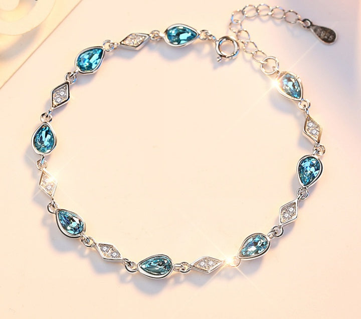 Bracciale Cristallo Blu