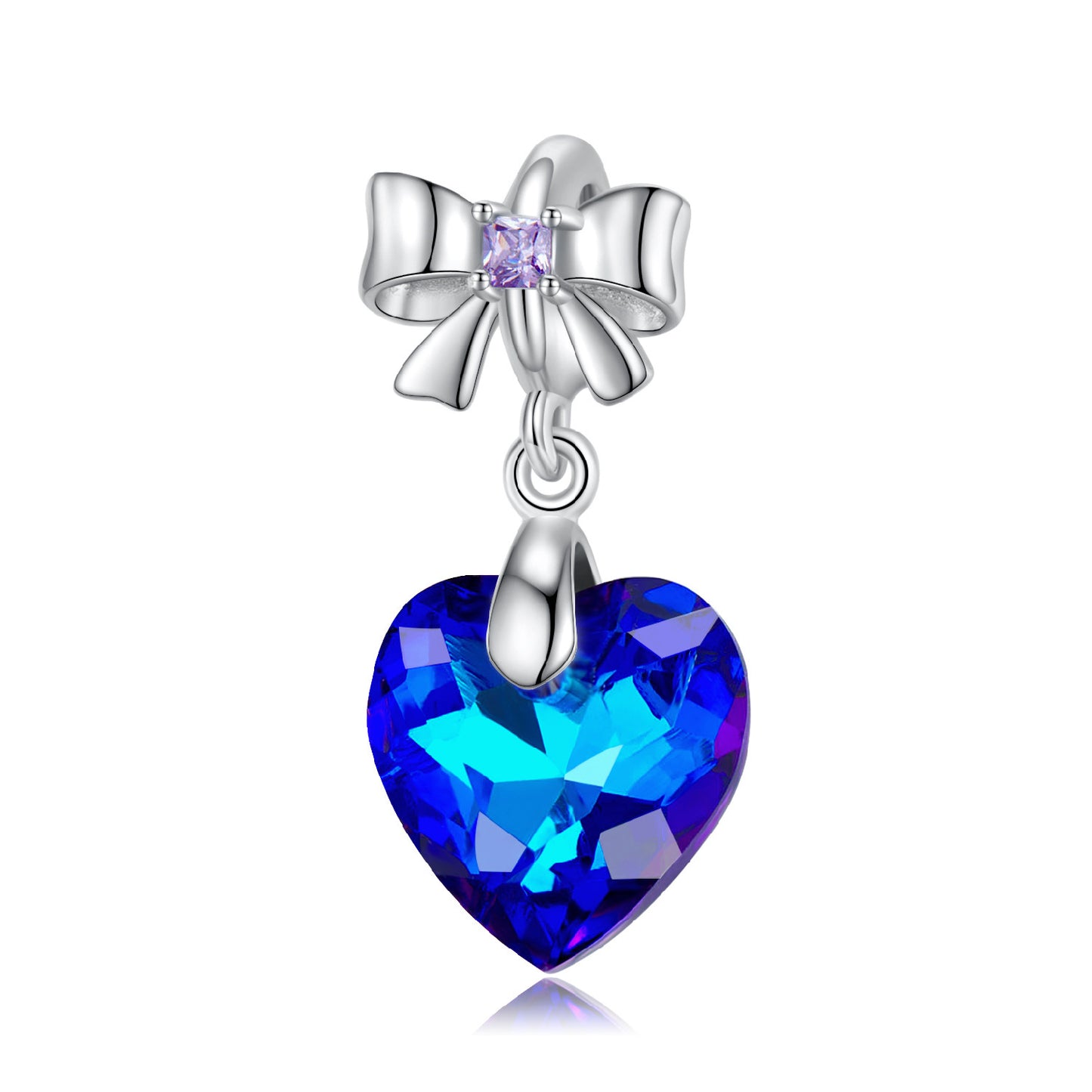 Charm Bow n' Heart Blue