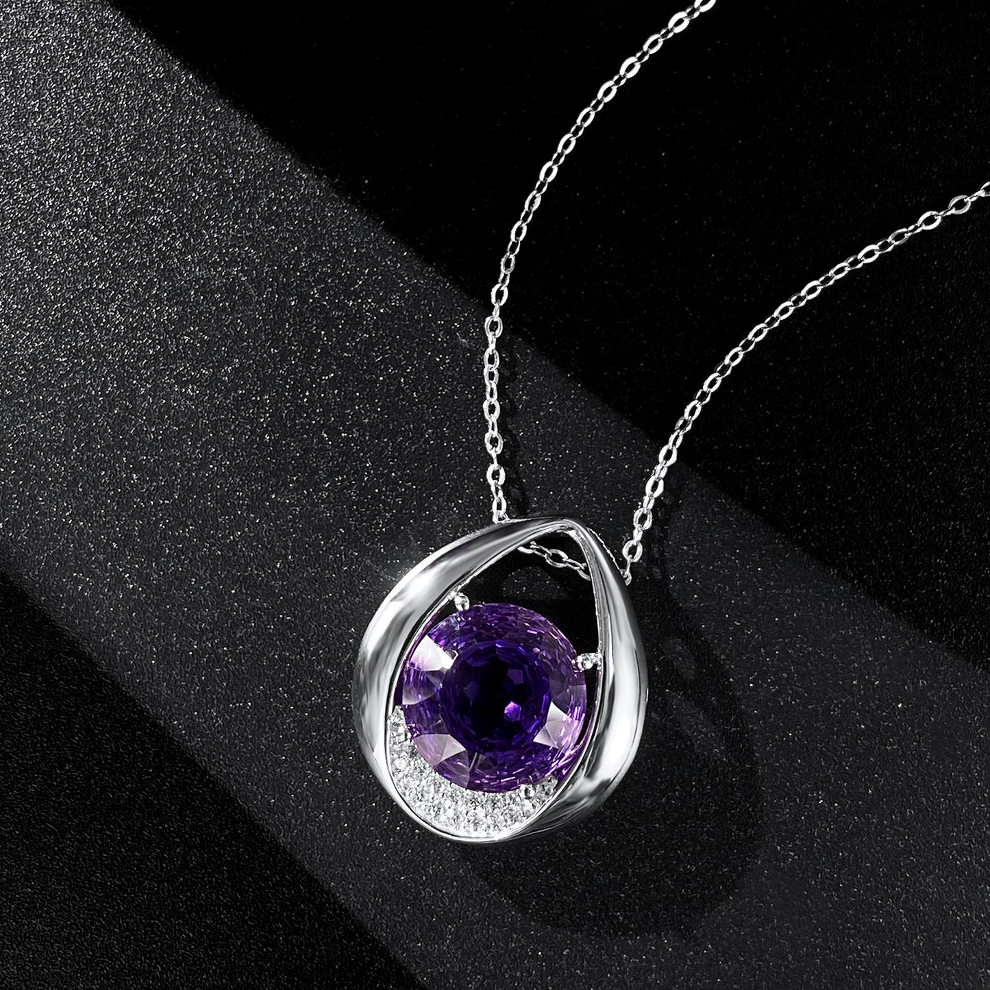 Collana Amethyst Drop