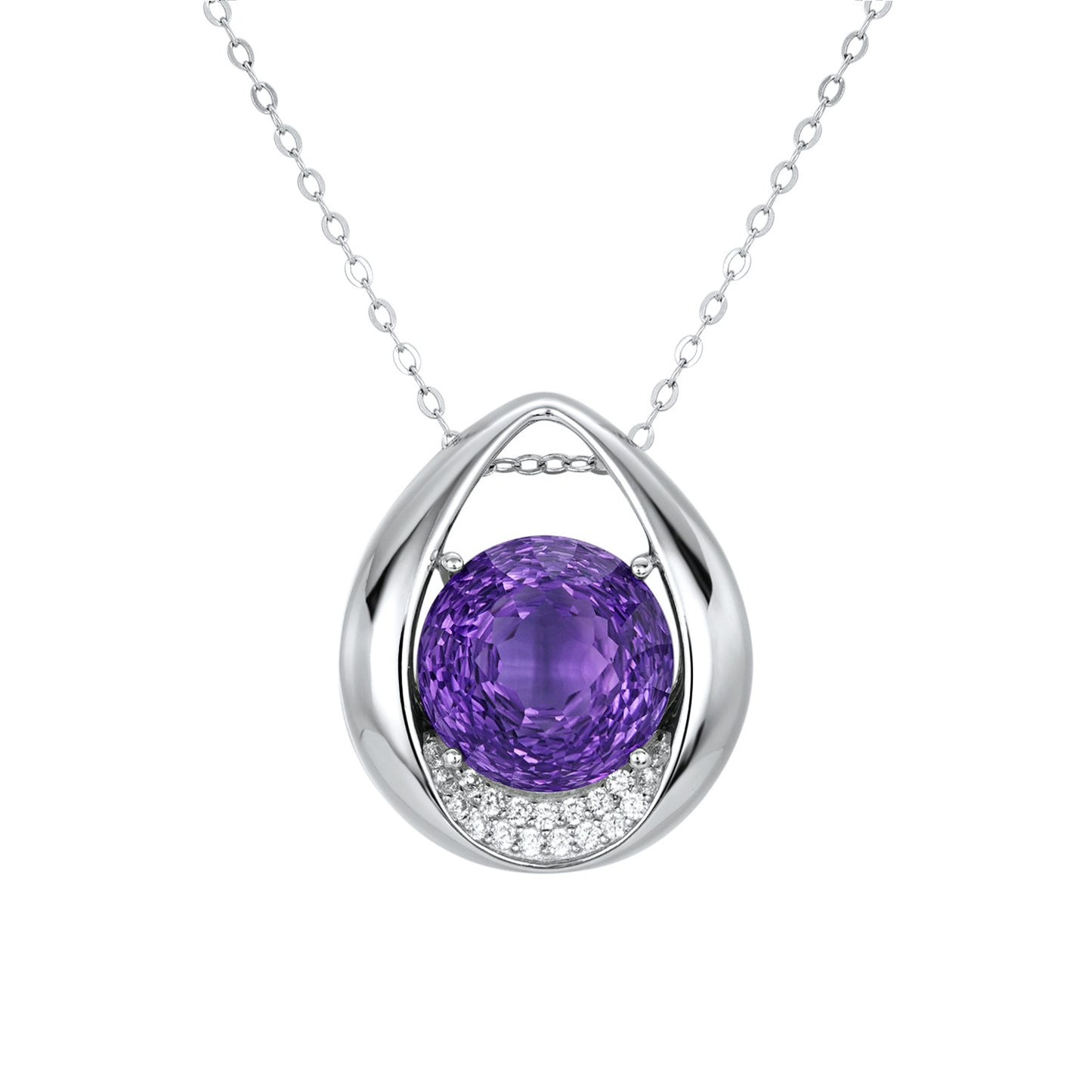 Collana Amethyst Drop